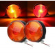 ΣΕΤ Σκουλαρίκι καθρέφτη γενικής χρήσης 24V κόκκινο και πορτοκαλί  Περιλαμβάνεται λαμπτήρας τύπου 21W