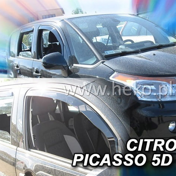 CITROEN C3 PICASSO 5D 2009+ ΖΕΥΓΑΡΙ ΑΝΕΜΟΘΡΑΥΣΤΕΣ ΑΠΟ ΕΥΚΑΜΠΤΟ ΦΙΜΕ ΠΛΑΣΤΙΚΟ HEKO - 2 ΤΕΜ.