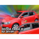 SKODA FABIA III 5D 2014+ HTB  ΣΕΤ ΑΝΕΜΟΘΡΑΥΣΤΕΣ ΑΥΤΟΚΙΝΗΤΟΥ ΑΠΟ ΕΥΚΑΜΠΤΟ ΦΙΜΕ ΠΛΑΣΤΙΚΟ HEKO - 4 ΤΕΜ.