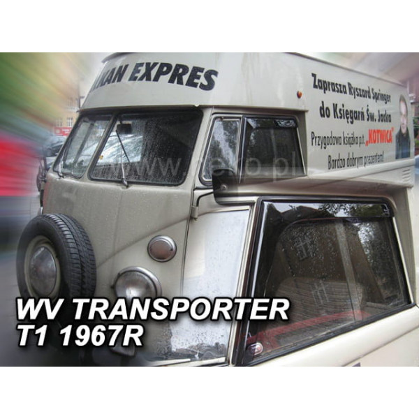 VW TRANSPORTER T1 2D -1969 - (ΑΥΤΟΚΟΛΛΗΤΟΙ)  ΑΝΕΜΟΘΡΑΥΣΤΕΣ ΑΥΤΟΚΙΝΗΤΟΥ ΑΠΟ ΕΥΚΑΜΠΤΟ ΦΙΜΕ ΠΛΑΣΤΙΚΟ HEKO - 2 ΤΕΜ.