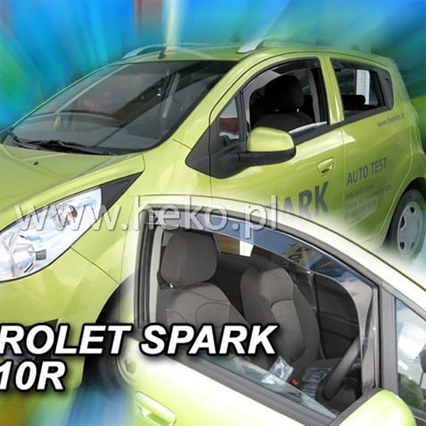 CHEVROLET SPARK M300 5D 2010+ ΖΕΥΓΑΡΙ ΑΝΕΜΟΘΡΑΥΣΤΕΣ ΑΠΟ ΕΥΚΑΜΠΤΟ ΦΙΜΕ ΠΛΑΣΤΙΚΟ HEKO - 2 ΤΕΜ.