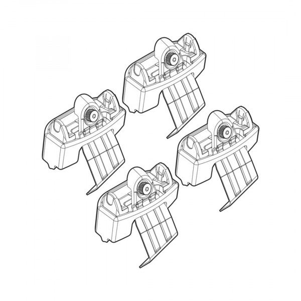 OPEL INSIGNIA 02/09+ KIT ΑΚΡΑ (ΠΟΔΙΑ) ΓΙΑ ΜΠΑΡΕΣ NORDRIVE