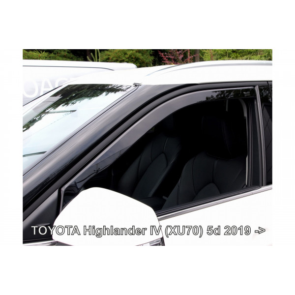 TOYOTA HIGHLANDER (XU70) 5D 2019+ ΑΝΕΜΟΘΡΑΥΣΤΕΣ ΑΥΤΟΚΙΝΗΤΟΥ ΑΠΟ ΕΥΚΑΜΠΤΟ ΦΙΜΕ ΠΛΑΣΤΙΚΟ HEKO - 2 ΤΕΜ.