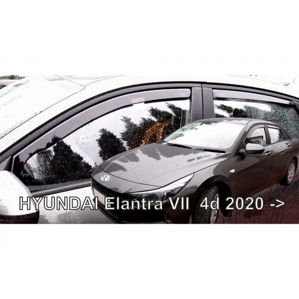 HYUNDAI ELANTRA 4D 2020+ ΣΕΤ ΑΝΕΜΟΘΡΑΥΣΤΕΣ ΑΥΤΟΚΙΝΗΤΟΥ ΑΠΟ ΕΥΚΑΜΠΤΟ ΦΙΜΕ ΠΛΑΣΤΙΚΟ HEKO - 4 ΤΕΜ.