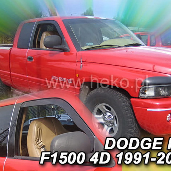 DODGE RAM 1500 4D 1991-2002 ΖΕΥΓΑΡΙ ΑΝΕΜΟΘΡΑΥΣΤΕΣ ΑΠΟ ΕΥΚΑΜΠΤΟ ΦΙΜΕ ΠΛΑΣΤΙΚΟ HEKO - 2 ΤΕΜ.