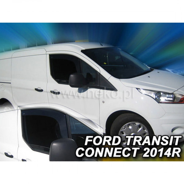 FORD TRANSIT CONNECT / TOURNEO 2 2D/5D 2014+ ΖΕΥΓΑΡΙ ΑΝΕΜΟΘΡΑΥΣΤΕΣ VAN ΑΠΟ ΕΥΚΑΜΠΤΟ ΦΙΜΕ ΠΛΑΣΤΙΚΟ HEKO - 2 ΤΕΜ.