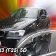 BMW X3 F25 5D 2010-2017 ΖΕΥΓΑΡΙ ΑΝΕΜΟΘΡΑΥΣΤΕΣ ΑΠΟ ΕΥΚΑΜΠΤΟ ΦΙΜΕ ΠΛΑΣΤΙΚΟ HEKO - 2 ΤΕΜ.