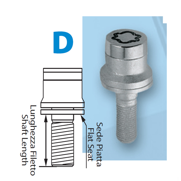 ΜΠΟΥΛΟΝΙΑ ΑΣΦΑΛΕΙΑΣ 12x1,25 34,5mm (19) ΙΣΙΑ D020