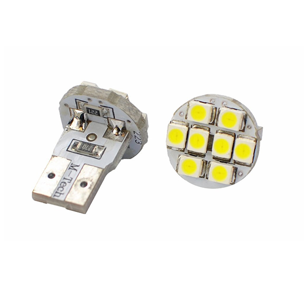 Λαμπά W5W 8xSMD 3528 12V Λευκή 2τεμ