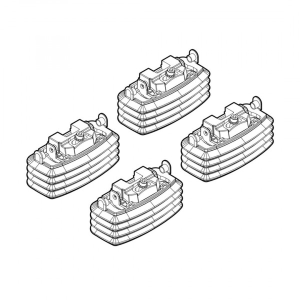 MERCEDES E-KLAS W211 3/02-2/09 KIT ΑΚΡΑ (ΠΟΔΙΑ) ΓΙΑ ΜΠΑΡΕΣ NORDRIVE