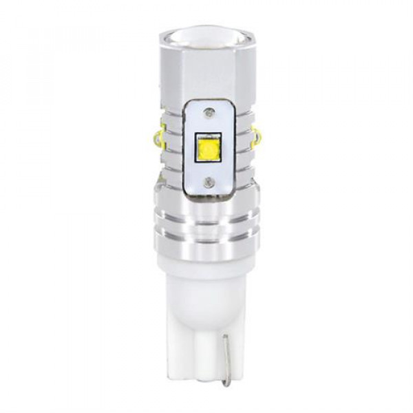 T10 10-30V W2,1x9,5d 380lm (ΚΑΡΦΩΤΟ) Λευκό Διάθλασης MEGA-LED 45 CREE-LED BLISTER 2τεμ.