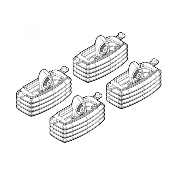 FIAT CROMA 05/05-04/11 KIT ΑΚΡΑ (ΠΟΔΙΑ) ΓΙΑ ΜΠΑΡΕΣ NORDRIVE