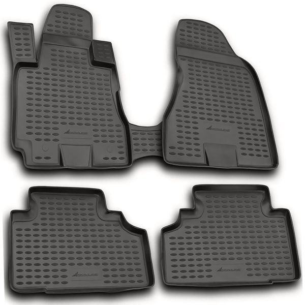 HYUNDAI TUCSON 04/2004-02/2010  ΠΑΤ.ΜΑΡΚ.ΛΑΣΤΙΧΟ ΣΚΑΦΑΚΙΑ (ΑΝΘΡΑΚΙ/ΣΚΟΥΡΟ ΓΚΡΙ) - 4 ΤΕΜ.