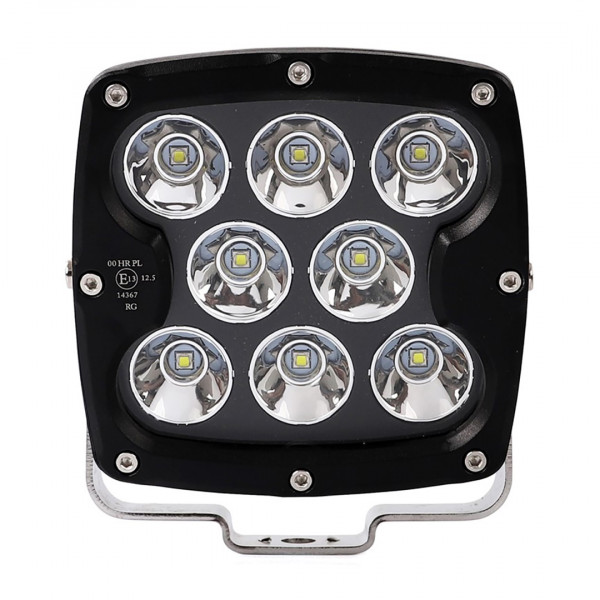 ΠΡΟΒΟΛΕΑΣ LED DRIVING LIGHTS  ΜΑΥΡΟΣ 10-32V 80W 5600lm 8 CREE LED ΤΕΤΡΑΓΩΝΟΣ (130 x 130 x 86 mm) M-TECH