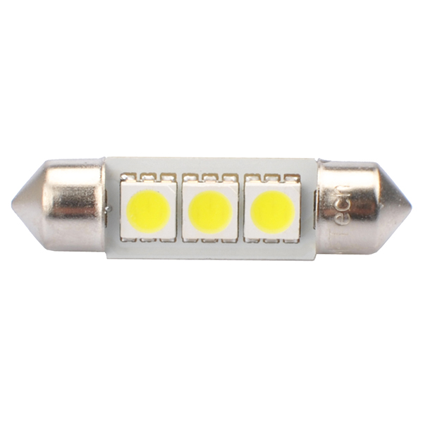 ΛΑΜΠΑΚΙΑ ΠΛΑΦΟΝΙΕΡΑΣ C5W/C10W 12V 0,72W SV8,5 36mm CAN-BUS LED 3xSMD5050 PREMIUM ΛΕΥΚΟ BLISTER 2ΤΕΜ