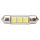 ΛΑΜΠΑΚΙΑ ΠΛΑΦΟΝΙΕΡΑΣ C5W/C10W 12V 0,72W SV8,5 36mm CAN-BUS LED 3xSMD5050 PREMIUM ΛΕΥΚΟ BLISTER 2ΤΕΜ