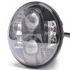 ΦΑΝΑΡΙ ΣΤΡΟΓΓΥΛΟ 7 ΙΝΤΣΩΝ ME 8LED CREE (XML-10W) 9-36V 6000-6500K ΜΑΥΡΟ