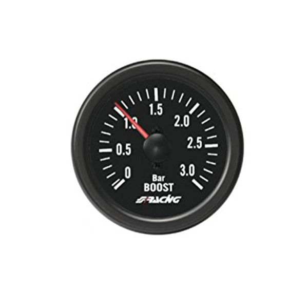 ΜΠΑΡΟΜΕΤΡΟ 0-3.0 BAR ΜΑΥΡΟ 52mm 2 INCH BLACK LINE ΓΙΑ ΚΙΝΗΤΗΡΕΣ TURBODIESEL