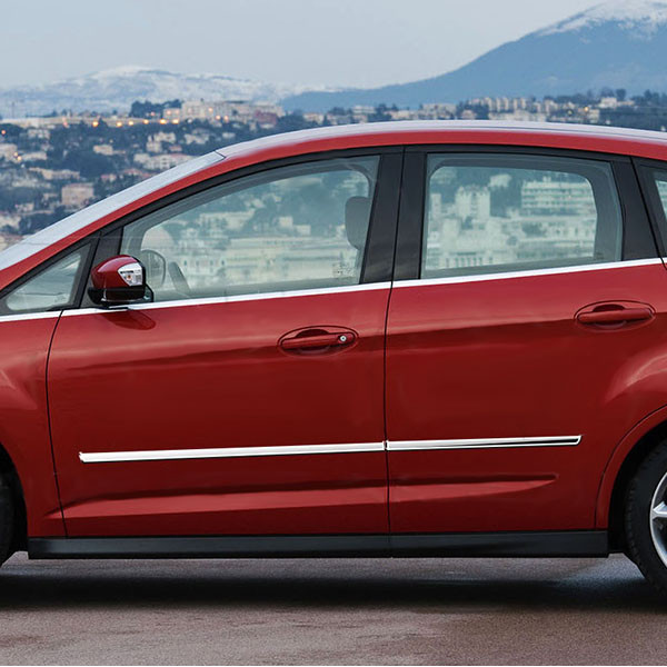 FORD C-MAX II 2010+ ΠΡΟΣΤΑΤΕΥΤΙΚΗ ΦΑΣΑ ΠΟΡΤΑΣ ΠΛΑΣΤΙΚΟ ΧΡΩΜΙΟ 8ΤΕΜ.