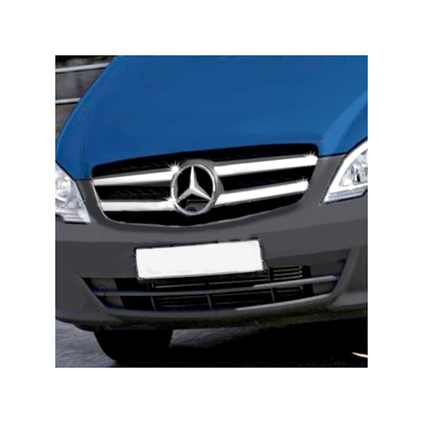 MERCEDES VITO FACELIFT W639 10-14 ΔΙΑΚΟΣΜΗΤΙΚΕΣ ΓΡΥΛΛΙΕΣ ΜΑΣΚΑΣ ΕΜΠΡΟΣ ΧΡΩΜΙΟΥ 2ΤΕΜ.