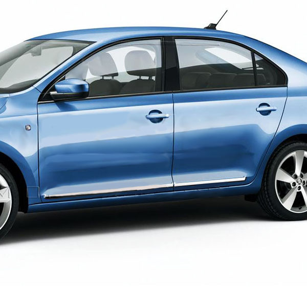 SKODA RAPID 4D 2012+ ΠΡΟΣΤΑΤΕΥΤΙΚΗ ΦΑΣΑ ΠΟΡΤΑΣ ΠΛΑΣΤΙΚΟ ΧΡΩΜΙΟ 8ΤΕΜ.