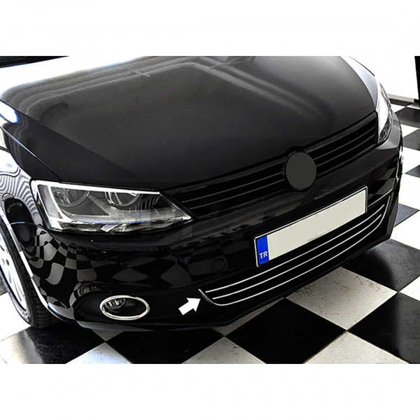 VW JETTA 4D 2011-2014 ΔΙΑΚΟΣΜΗΤΙΚΑ ΧΡΩΜΙΟΥ ΕΜΠΡΟΣ ΠΡΟΦΥΛΑΚΤΗΡΑ 4X2 (U FORM)