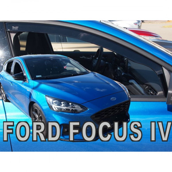 FORD FOCUS MK4 5D HB / COMBI 2018+ ΖΕΥΓΑΡΙ ΑΝΕΜΟΘΡΑΥΣΤΕΣ ΑΠΟ ΕΥΚΑΜΠΤΟ ΦΙΜΕ ΠΛΑΣΤΙΚΟ HEKO - 2 ΤΕΜ.