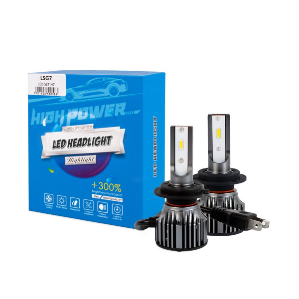 H7  9>32V 6.500K 6.400lm 50W CSP1860 LED LSG SERIES +300% KIT M-TECH - 2 ΤΕΜ.