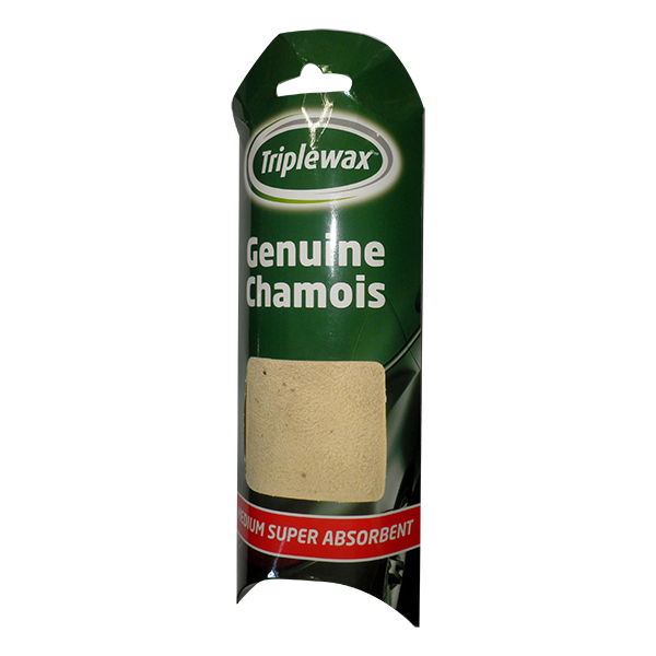 ΔΕΡΜΑ ΓΝΗΣΙΟ ΣΑΜΟΥΑ (CHAMOIS) CARPLAN 31x49cm (ΠΕΤΣΙ) CARPLAN TRIPLEWAX LEATHER GENUINE CHAMOIS
