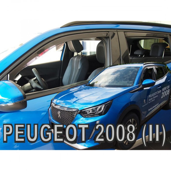 PEUGEOT 2008 5D 2019+ /2008E 5D 2019+ - ΣΕΤ ΑΝΕΜΟΘΡΑΥΣΤΕΣ ΑΥΤΟΚΙΝΗΤΟΥ ΑΠΟ ΕΥΚΑΜΠΤΟ ΦΙΜΕ ΠΛΑΣΤΙΚΟ HEKO - 4 ΤΕΜ.