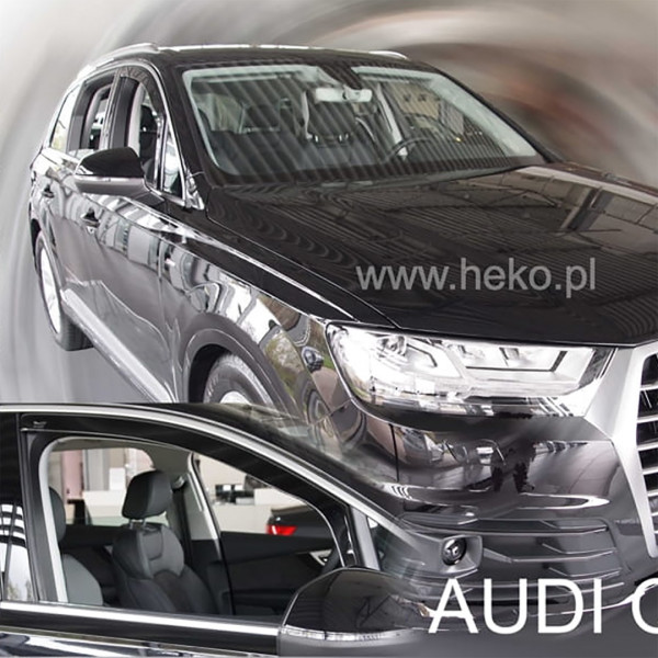 AUDI Q7 II 5D 2016+ ΖΕΥΓΑΡΙ ΑΝΕΜΟΘΡΑΥΣΤΕΣ ΑΠΟ ΕΥΚΑΜΠΤΟ ΦΙΜΕ ΠΛΑΣΤΙΚΟ HEKO - 2 ΤΕΜ.