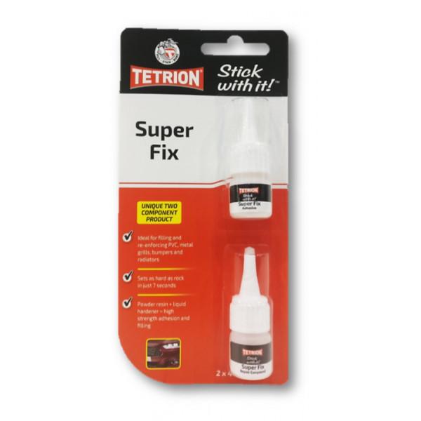 ΚΟΛΛΑ ΔΥΟ ΣΩΛΗΝΑΡΙΩΝ TETRION SUPER FIX 2x4ML