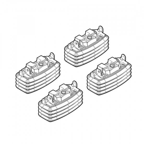 FIAT MULTIPLA 11/98-12/10 KIT ΑΚΡΑ (ΠΟΔΙΑ) ΓΙΑ ΜΠΑΡΕΣ NORDRIVE