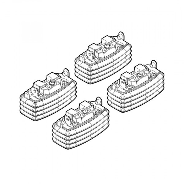 MAZDA 3 4D/5D 01/04-13 / KIA CEED 5D 02/07-04/12 KIT ΑΚΡΑ (ΠΟΔΙΑ) ΓΙΑ ΜΠΑΡΕΣ NORDRIVE