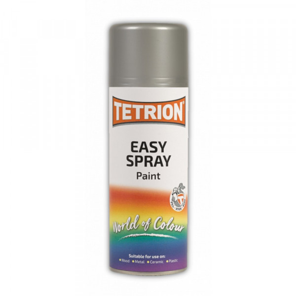 ΧΡΩΜΑ ΣΕ ΣΠΡΕΥ ΑΣΗΜΙ ΧΡΩΜΙΟΥ TETRION EASY SPRAY SILVER CHROME ΠΟΛΛΑΠΛΩΝ ΧΡΗΣΕΩΝ 400ML