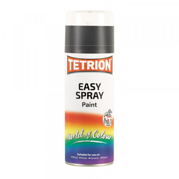 ΧΡΩΜΑ ΣΕ ΣΠΡΕΥ ΜΑΥΡΟ ΜΑΤ TETRION EASY SPRAY MATT BLACK ΠΟΛΛΑΠΛΩΝ ΧΡΗΣΕΩΝ 400ML