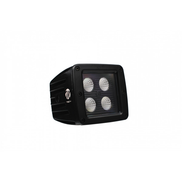 ΠΡΟΒΟΛΕΑΣ ΕΡΓΑΣΙΑΣ  WORKING LAMPS 10-32V 20W 1100lm 4 x CREE LED ΤΕΤΡΑΓΩΝΟΣ 82 x 80 x 111 mm BLACK SERIES M-TECH -1ΤΕΜ