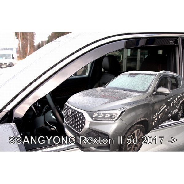 SSANGYONG REXTON 5D 2017+ ?  ΖΕΥΓΑΡΙ ΑΝΕΜΟΘΡΑΥΣΤΕΣ ΑΠΟ ΕΥΚΑΜΠΤΟ ΦΙΜΕ ΠΛΑΣΤΙΚΟ HEKO - 2 ΤΕΜ.