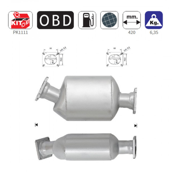 ΦΙΛΤΡΟ DPF ΣΙΛΙΚΟΝΟΥΧΟ ΚΑΡΒΙΔΙΟ SIC BMW 525TD/530D/730D/X5 2.5-3.0TD 24V M57N 2003-2008