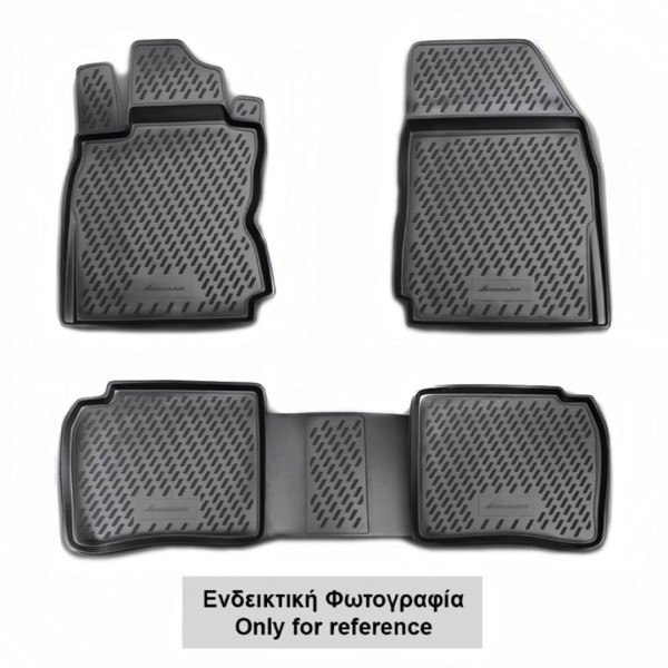 BMW X5 2006-2013 ΠΑΤ.ΜΑΡΚ.ΛΑΣΤΙΧΟ ΣΚΑΦΑΚΙΑ (ΑΝΘΡΑΚΙ/ΣΚΟΥΡΟ ΓΚΡΙ) - 4 ΤΕΜ.