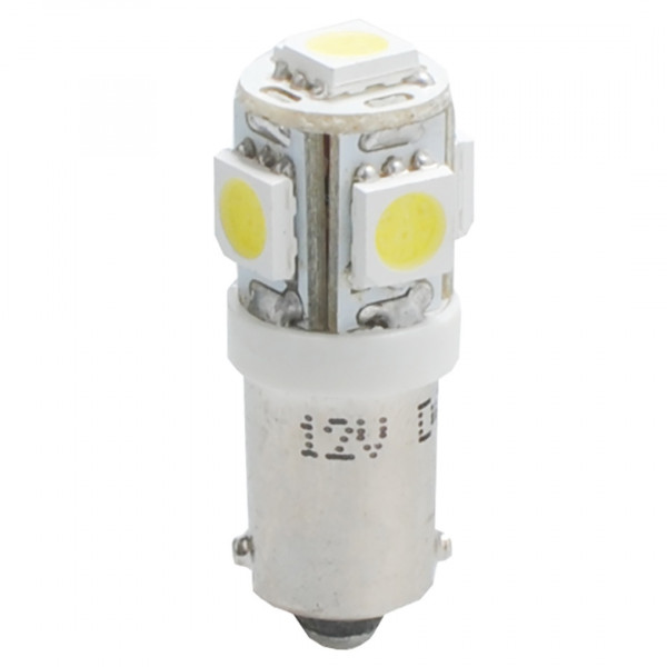 T4W 12V 1,2W BA9s (ΜΙΝΙΟΝ) LED 5xSMD5050 ΛΕΥΚΟ BLISTER 2ΤΕΜ. M-TECH