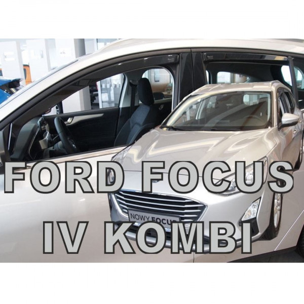 FORD FOCUS MK4 5D COMBI/WAGON 2018+ ΣΕΤ ΑΝΕΜΟΘΡΑΥΣΤΕΣ ΑΥΤΟΚΙΝΗΤΟΥ ΑΠΟ ΕΥΚΑΜΠΤΟ ΦΙΜΕ ΠΛΑΣΤΙΚΟ HEKO - 4 ΤΕΜ.