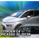 CITROEN C4 PICASSO MK2 5D 07/2013+ ΣΕΤ ΑΝΕΜΟΘΡΑΥΣΤΕΣ ΑΥΤΟΚΙΝΗΤΟΥ ΑΠΟ ΕΥΚΑΜΠΤΟ ΦΙΜΕ ΠΛΑΣΤΙΚΟ HEKO - 4 ΤΕΜ.