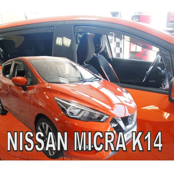 NISSAN MICRA K14 5D 2017+ ΣΕΤ ΑΝΕΜΟΘΡΑΥΣΤΕΣ ΑΥΤΟΚΙΝΗΤΟΥ ΑΠΟ ΕΥΚΑΜΠΤΟ ΦΙΜΕ ΠΛΑΣΤΙΚΟ HEKO - 4 ΤΕΜ.