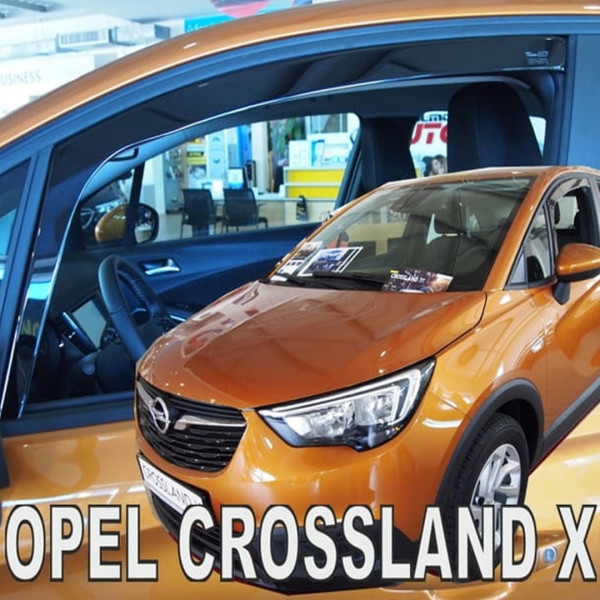 OPEL CROSSLAND X 5D 2017+ ΖΕΥΓΑΡΙ ΑΝΕΜΟΘΡΑΥΣΤΕΣ ΑΥΤΟΚΙΝΗΤΟΥ ΑΠΟ ΕΥΚΑΜΠΤΟ ΦΙΜΕ ΠΛΑΣΤΙΚΟ HEKO - 2 ΤΕΜ.