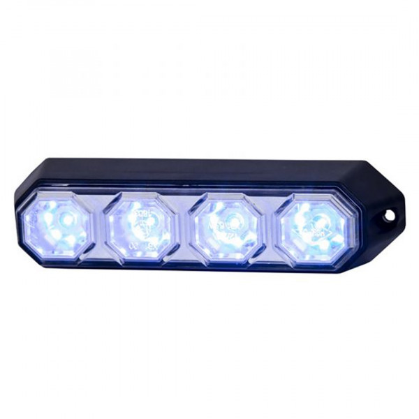 ΦΩΣ ΠΡΟΕΙΔΟΠΟΙΗΣΗΣ 12/24V HOR78 6W 4LED 143x35mm ΜΠΛΕ