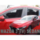 MAZDA 3 4D 2019+ ΣΕΤ ΑΝΕΜΟΘΡΑΥΣΤΕΣ ΑΥΤΟΚΙΝΗΤΟΥ ΑΠΟ ΕΥΚΑΜΠΤΟ ΦΙΜΕ ΠΛΑΣΤΙΚΟ HEKO - 4 ΤΕΜ.