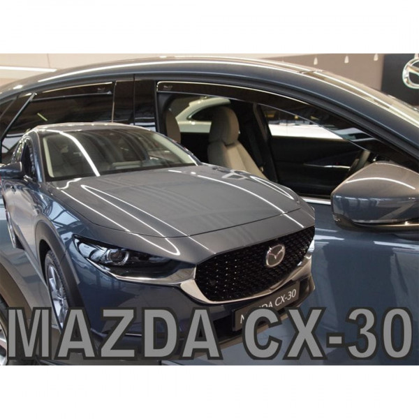 MAZDA CX-30 5D 2019+ ΣΕΤ ΑΝΕΜΟΘΡΑΥΣΤΕΣ ΑΥΤΟΚΙΝΗΤΟΥ ΑΠΟ ΕΥΚΑΜΠΤΟ ΦΙΜΕ ΠΛΑΣΤΙΚΟ HEKO - 4 ΤΕΜ.