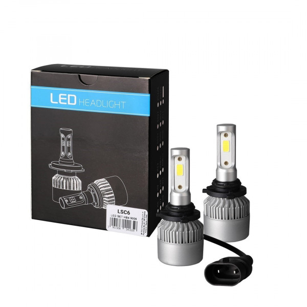 HB4 9006 LED SET C6 9-32V 6.500K 10.000lm 4 X 10W ΛΑΜΠΑ ΜΕ COB EPISTAR 1021 LED ΚΑΙ ΑΝΕΜΙΣΤΗΡΑΚΙ M-TECH - 2 ΤΕΜ.