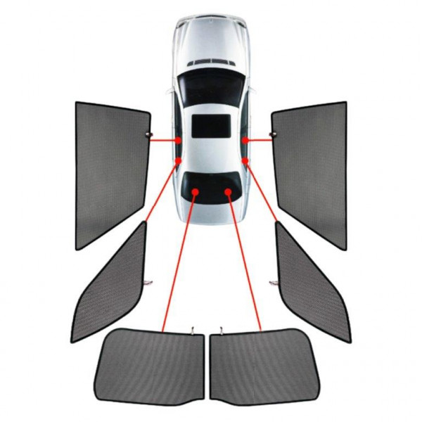 SKODA OCTAVIA SW 2004+ ΚΟΥΡΤΙΝΑΚΙΑ ΜΑΡΚΕ CAR SHADES - 6 ΤΕΜ.